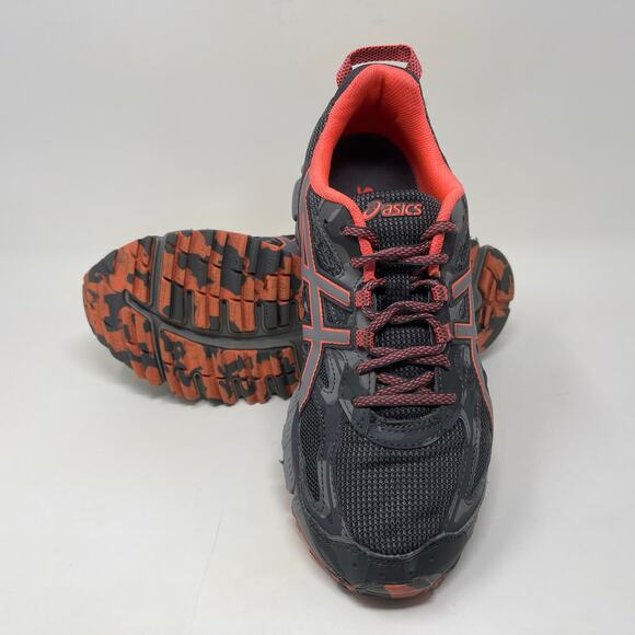 Asics Gel Scram 3 Trail Run Shoes Womens 9 1/2 Gray Orange 82#4=K.6.7 - Picture 6 of 12